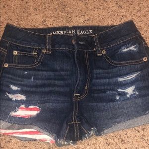 American eagle flag shorts